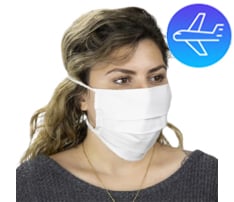 2-Ply Reusable Pleated Cotton Face Mask