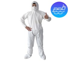 Non-Woven Disposable Bunny Suit - 7 0gsm