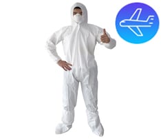 Non-Woven Disposable Bunny Suit - 7 0gsm
