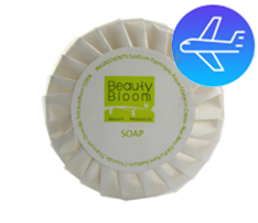 Round White Hotel Soap Bar, 15g