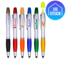 3-in-1 Pen with Highlighter and Stylus