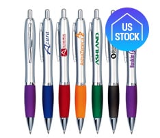 Plastic Ballpoint Pen with Grip