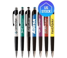 Colorful Pen with Rubber Grip - Domestic