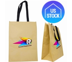 Brown Aluminum Foam Paper Bag with Webbed Handle