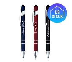 Rubberized Metal Pen with Stylus