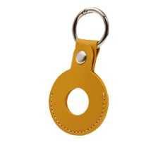 PU Leather AirTag Holder with Keyring
