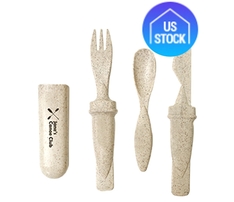 4-in-1 Eco-friendly Wheat Fiber Cutlery Set