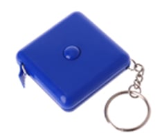 Square Tape Measure Keyring