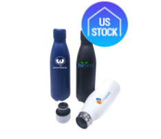 Matte Stainless Steel Water Bottle, 17 oz.