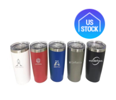 Double Wall Stainless Steel Matte Tumbler, 20 oz.