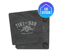 Black Slate Stone Coaster
