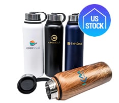 Double Wall Stainless Steel Water Bottle, 40 oz.