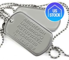 Stainless Steel Military Dog Tag