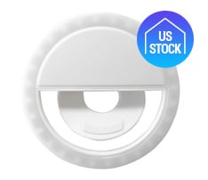 Bower Clip On LED Ring Light White