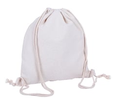 Cotton Canvas Drawstring Backpack