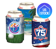Full Color Foldable Foam Can Cooler, 12 oz.