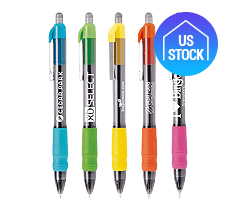 Translucent Rubber Grip Plastic Pen