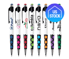 Hexagon Rubber Grip Pen - Domestic