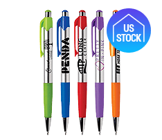 Silver Tone Grip Pen - Domestic