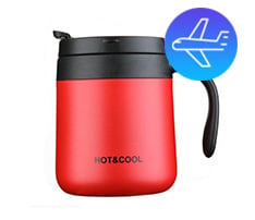 Stainless Steel Thermal Insulated Travel Mug, 12 oz.