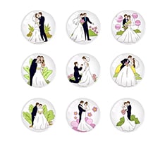 Customized Glass Fridge Magnet