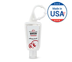 Citrus Scent Hand Sanitizer Gel with Silicone Holder, 1 oz.