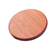 Ebony Wood Coaster with Cork Backing
