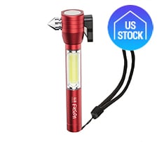4-in-1 Emergency Tool with COB LED Flashlight
