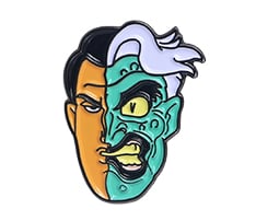 Horror Face Shaped Badge Lapel Pin