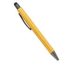 2-in-1 Eco-friendly Bamboo Pen with Stylus