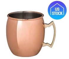 Copper Plated Stainless Steel Mug, 17 oz.
