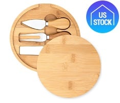 Bamboo Mini Cheese Board and Knife Set