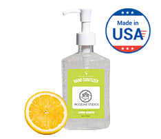 Lemon Scent Hand Sanitizer Gel with Pump, 8 oz.