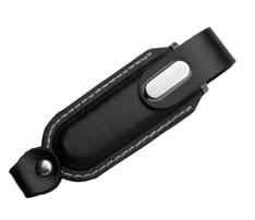 Leather Round Edged USB Flash Drive