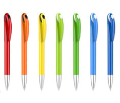 Colorful Twist Action Plastic Pen