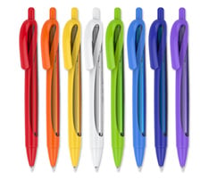 Colorful See Through Plastic Pen