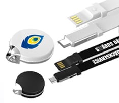 3-in-1 Round Lanyard Charging Cable
