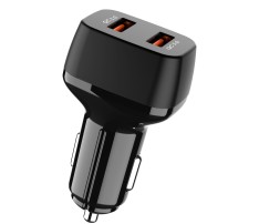 Dual Port 3.0 USB Car Charger, 36W