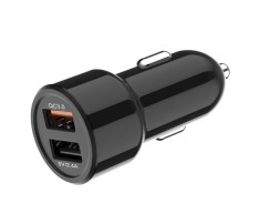 Dual Port 3.0 USB Car Charger, 30W