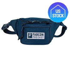 3 Zipper Fanny Pack Polyester Waist Bag