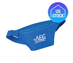 Single Zipper Fanny Pack Polyester Waist Bag