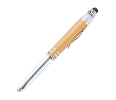 3-in-1 Custom Printed Stylus Pen with LED Light