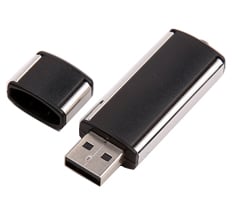 USB Flash Drive with Aluminum Side Trim