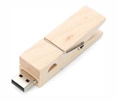 Clothespin Clip Style USB Flash Drive