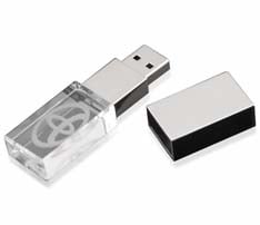 Crystal LED Light USB Flash Drive