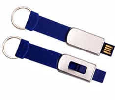 Keyring Strap with Retractable USB Flash Drive