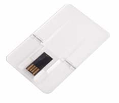 Transparent Credit Card USB Flash Drive