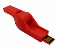 Retractable Whistle USB Flash Drive