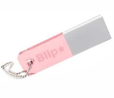 Lightweight LED Acrylic USB Flash Drive with Keychain