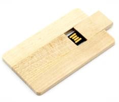 Wooden Credit Card USB Flash Drive